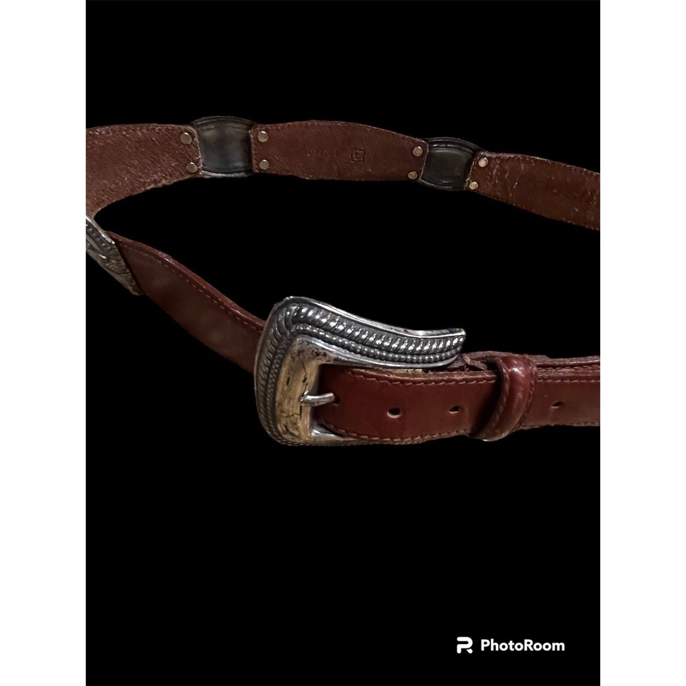 Fossil  Women's Large Stitched Leather Brown  Brass Hinges BT7729 Some Tarnish
